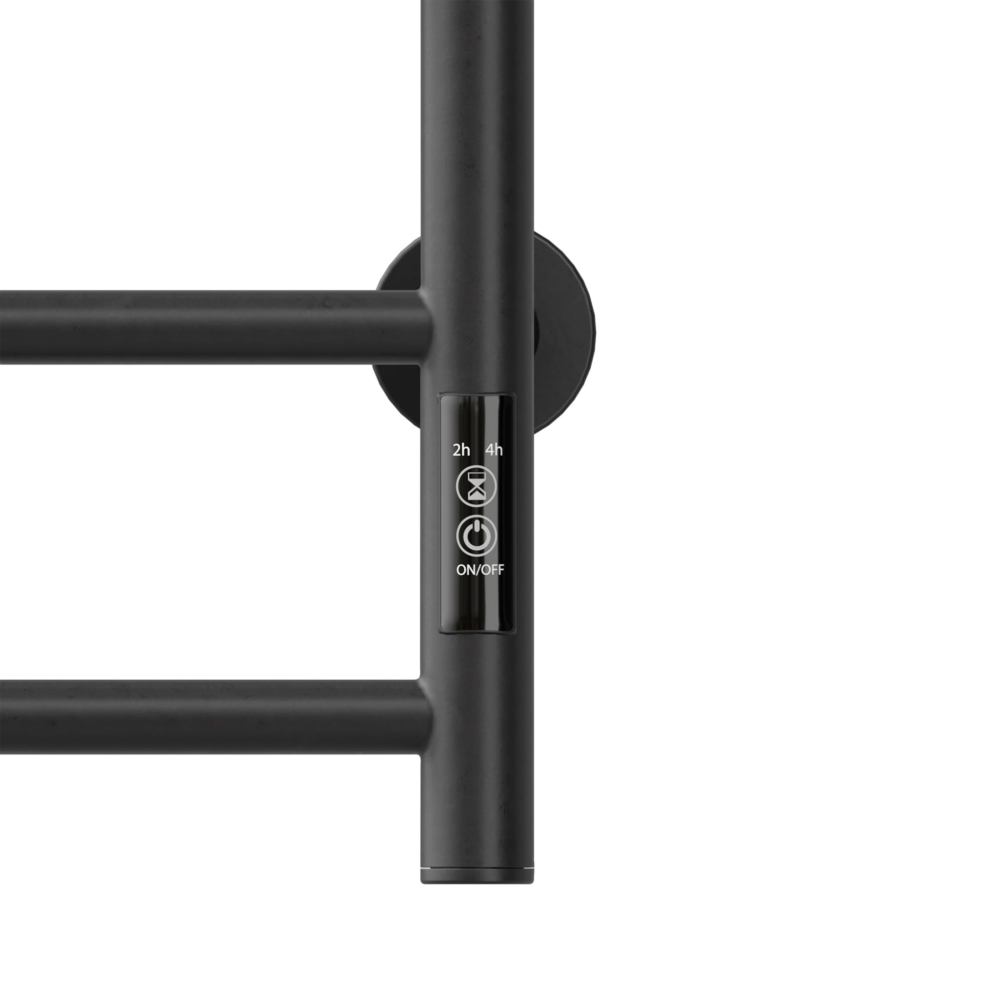 Electric Heated Towel Warmer 4 Bars For Bathroom, Stainless Steel Wall Mounted Heated Towel Drying Rack Black_voghion.com